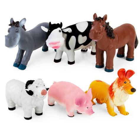 buy boley soft farm animal toys  piece small farm animal figures  kids ages