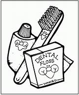 Coloring Pages Teeth Healthy Dental Popular Health sketch template