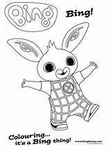 Bing Bunny Coloring Kids Fun Votes sketch template