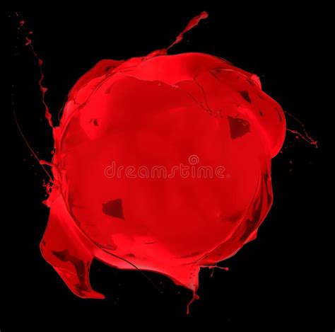 roter klecks stockbild bild von kuenstlerisch luftblase