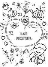 Affirmations sketch template