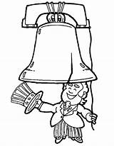 Liberty Bell Coloring Getcolorings Uncle Sam Start sketch template