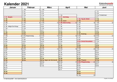 kalenderpedia  monatskalender  zum ausdrucken kostenlos