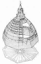 Brunelleschi Dome Filippo Santa Florence Maria Fiore Architecture Del Construction Plan Drawing Thehistoryblog Drawings Possible Foot Model Did Cathedral Renaissance sketch template