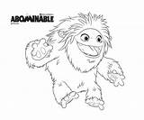 Coloring Everest Abominable Printable Pages Coloringonly Cartoon Description sketch template
