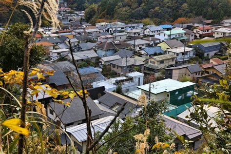japanese residential suburb stock photo image  city landmark