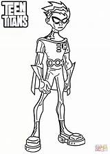 Titans Robin Coloring Teen Pages Printable Raven Print Colouring Cyborg Starfire Beast Boy Color Anime Drawing Colorings Characters Cartoon Size sketch template