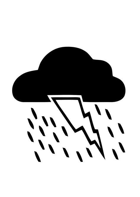 kleurplaat  onweer gratis kleurplaten om te printen afb