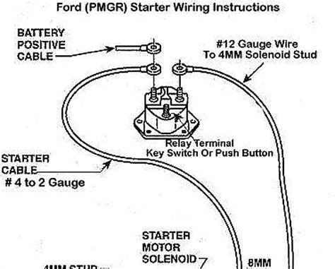 ford starter solenoid wiring diagram easy wiring