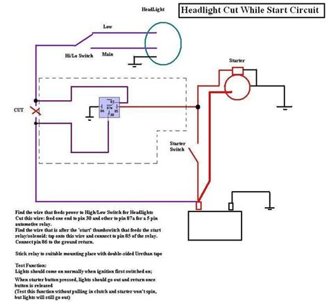 headlight wiring diagram motorcycle lights  olive wiring