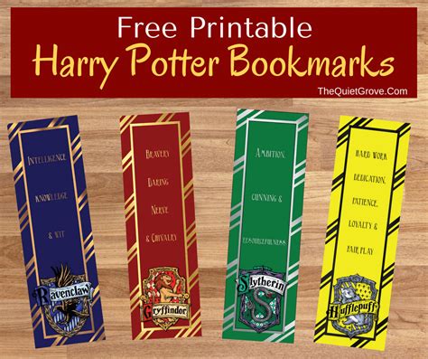 harry potter bookmarks printable printable world holiday