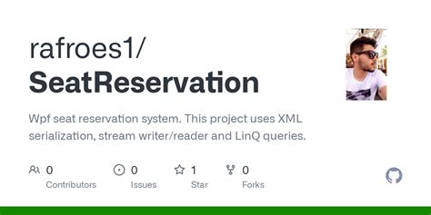 github rafroesseatreservation wpf seat reservation system