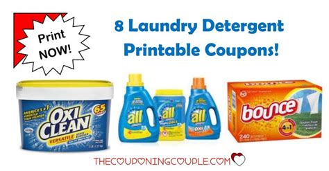 laundry detergent printable coupons   savings printable