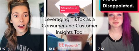 leverage tiktok   consumer  customer insights tool ee