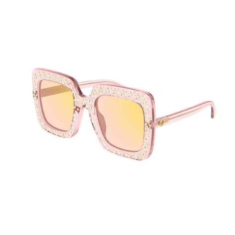 Gucci Gg0148s 007 Pink Sunglasses Woman