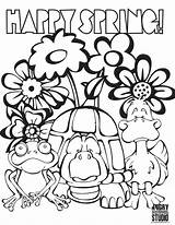 Spring Coloring Pages Christian Getcolorings Colouring sketch template