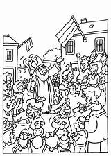 Kleurplaat Sinterklaas Kleurplaten Nicola Nikolaus Colorare Sankt Pieten Helfer Malvorlage Piet Ausmalbild Kinderen Grote Disegni Paard Leuke sketch template