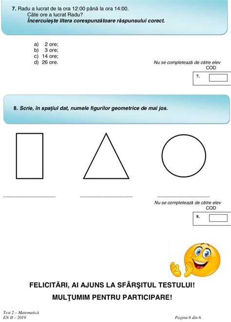 Subiecte Matematică Clasa A Ii A 2019 Descarcă Testele De La Evaluarea