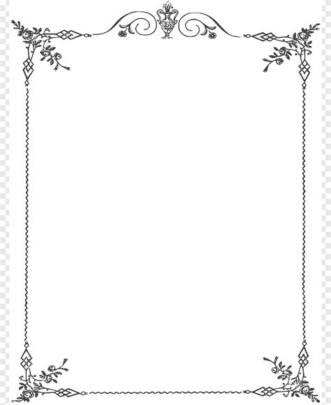 white floral frame illustration borders  frames black  white elegant page borders