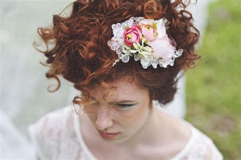 flower hair clip wedding hair clip curly hair accessories flowers