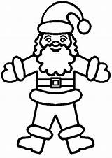 Santa Coloring Claus Pages Drawing Draw Pencil Sheet Body Clipartmag sketch template