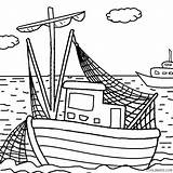 Coloring Boat Pages Fishing Tugboat Boats Printable Bass Drawing Kids Simple Pontoon Motor Getdrawings Getcolorings Cool2bkids Color sketch template