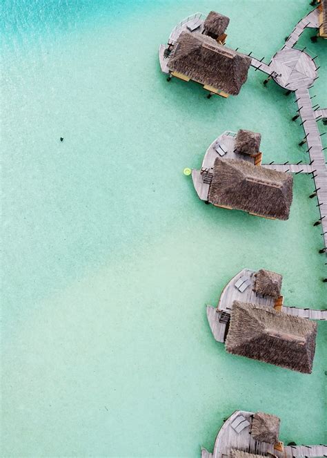 21 Drone Photos Of Overwater Bungalows In Tahiti