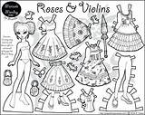 Paper Coloring Dolls Pages Getdrawings sketch template