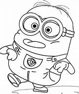 Minions Coloring Coloringpagesonly Minion sketch template