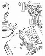 Bible Journaling Traceable Coloring Pages Words Just Verse Choose Board sketch template
