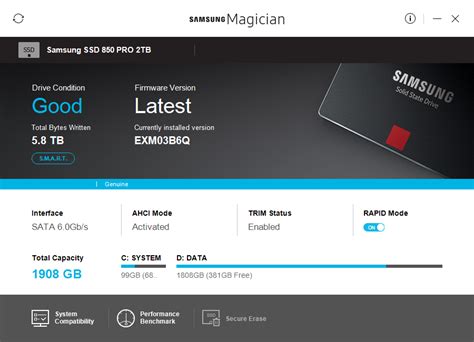 samsung magician  released total redesign techpowerup forums