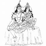 Shiva Shivaratri Maha Xcolorings Lineart sketch template