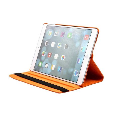oranje  graden draaibare hoes ipad air  met orginele hoesjesweb stylus blokker