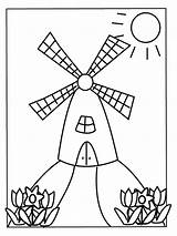 Kleurplaten Molens Molen Windmolen Hollandse Nederlandse Tulpen Nederlands Tekeningen 2548 Knutselen Girasoles Delft Proyecto Bord Bezoeken Uitprinten Downloaden Windmill sketch template