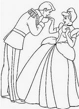 Cinderella Coloring Pages Disney Kissing People Color Ella Prince Princess Fanclub Drawings Popular sketch template