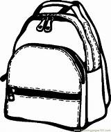 Backpack Coloring Pages Bag School Printable Color Colouring Getcolorings sketch template