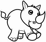 Rinoceronte Rinocerontes sketch template