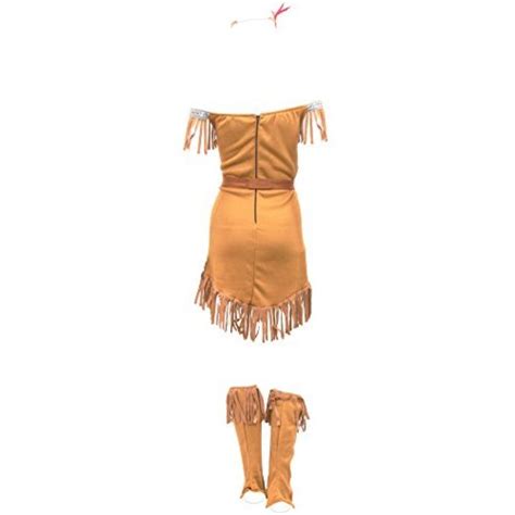 Hide Huntress Women S Halloween Costume Native American Brown Size