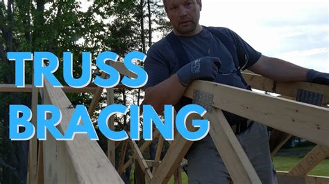 How To Brace Trusses And Posts Pole Barn Build Series Part 9 Youtube