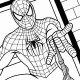 Coloring Spiderman Pages Printable Spider Man sketch template