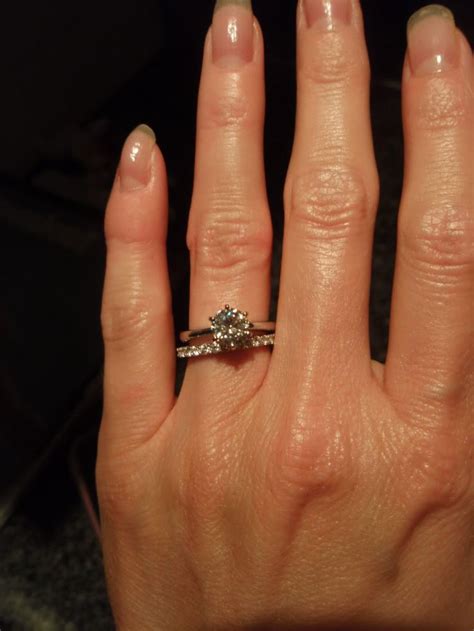 amora moissanite solitaire engagement ring with diamond wedding band diamond wedding bands