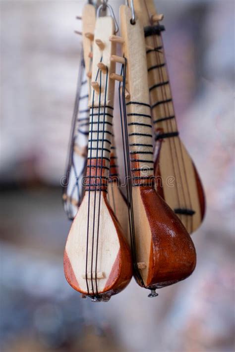 Figurine Baglama Which Is A Turkish Folk Music Instrument