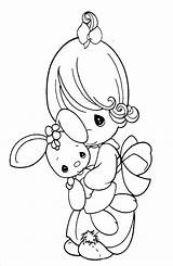 Precious Moments Coloring Pages Printable Easy Animals sketch template