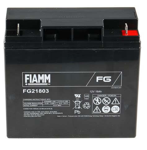 fiamm  fg sealed lead acid battery ah rs