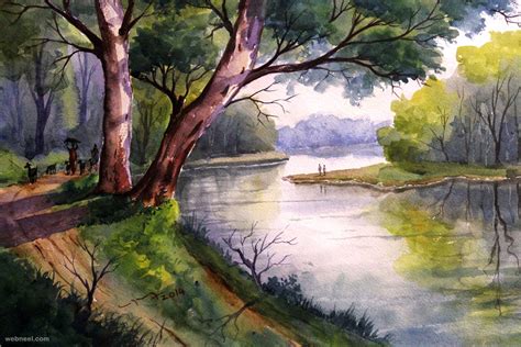 watercolor paintings  balakrishnan  full image