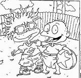 Rugrats Coloring Pages Printable Kids Chuckie Adult Colouring Tommy Sheets Lil Phil Cartoon Birthday Everything 90s Grown Book Characters Books sketch template