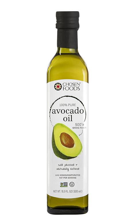 chosen foods  pure avocado oil  ml  gmo  high heat