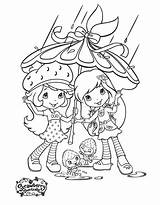 Fresita Rosita Shortcake Pintar Moranguinha Amigas Chuva Sus Pintarcolorear Tudodesenhos sketch template