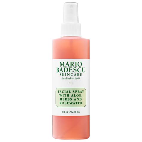 mario badescu facial spray  aloe herbs  rosewater