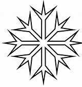 Coloring Snowflake Pages Snowflakes sketch template